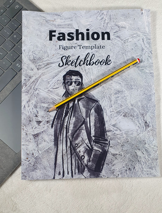 Fashion Sketchbook Figure Template -  Fashion Sketchbook Figure Template - Large Male Figure Template for Easy Sketching Your Fashion Design Styles and Building Your Portfolio (Soft Cover)