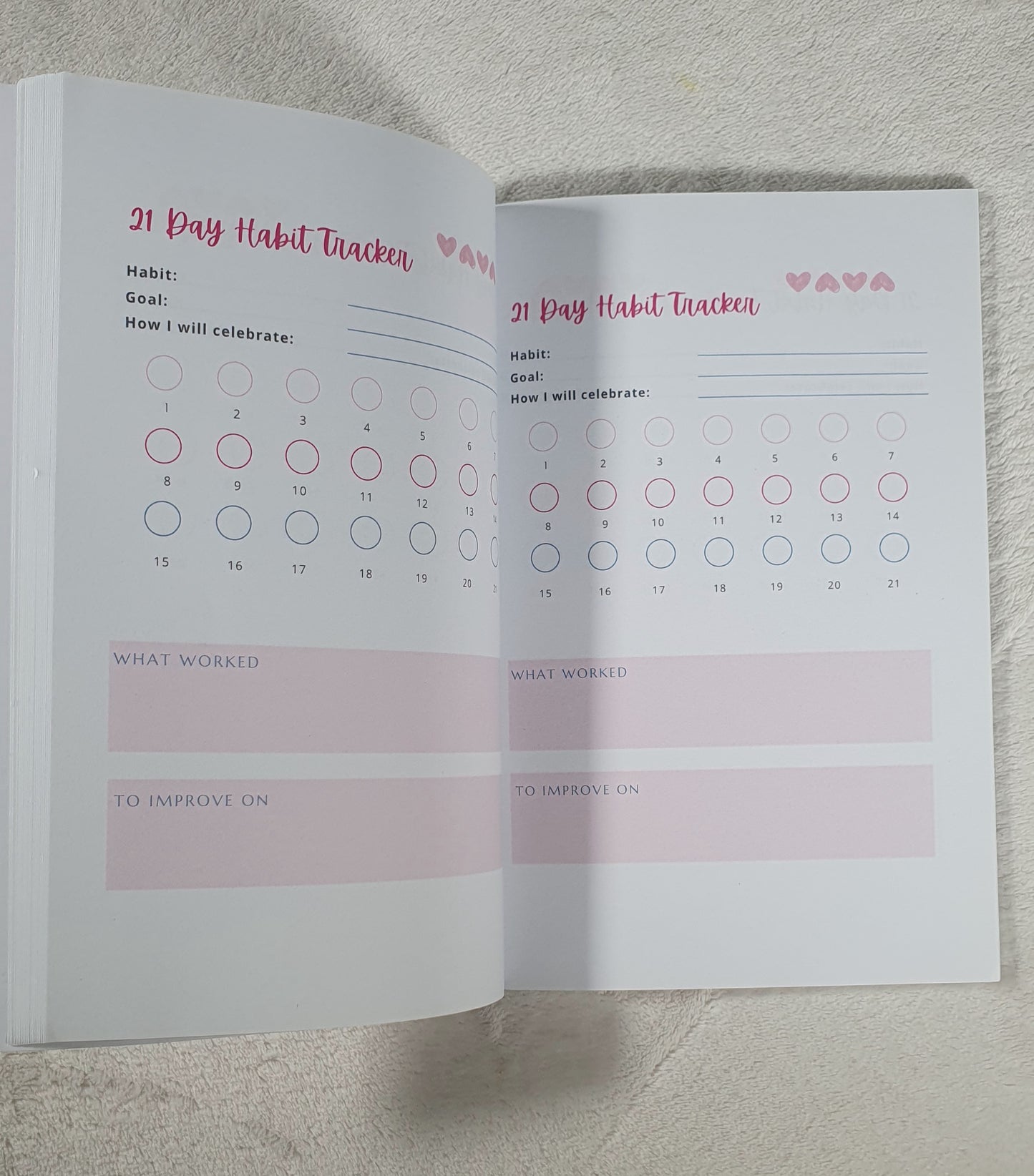 21 Day Habit Tracker (Hardcover)