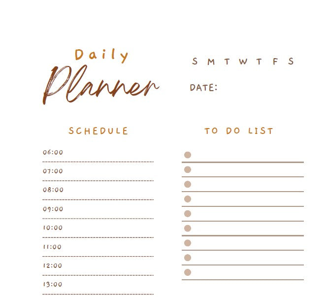 Daily Planner (Soft Cover)