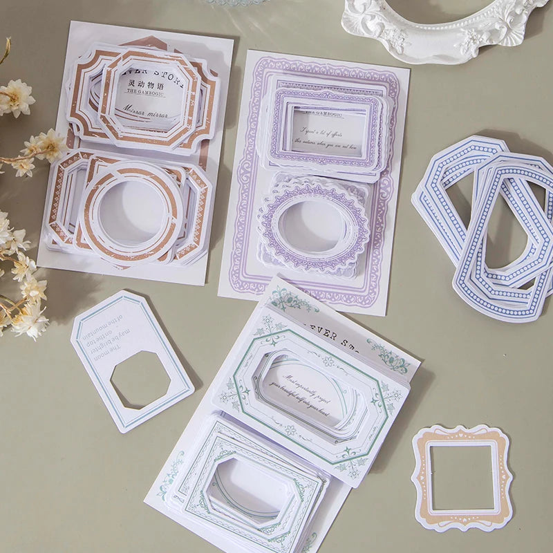 Frame Decorating Stickers for Scrap booking Journals,  Junk Journal Accessories Aesthetic