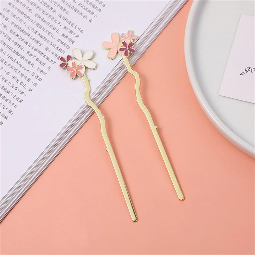 Bookmark - Metal Sakura Bookmark Creative Flower Book Mark