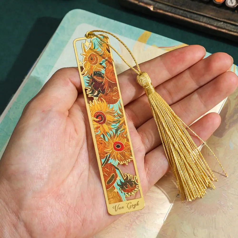 Bookmark - Tassel Pendant Metal Bookmark, Retro bookmark