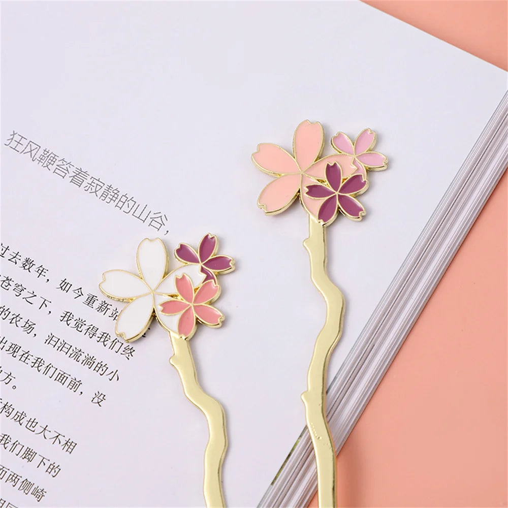 Bookmark - Metal Sakura Bookmark Creative Flower Book Mark