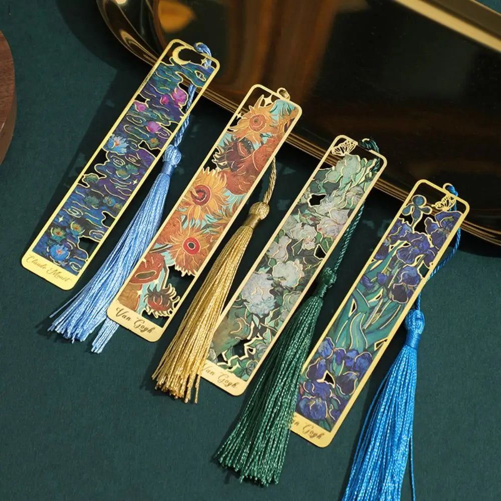 Bookmark - Tassel Pendant Metal Bookmark, Retro bookmark